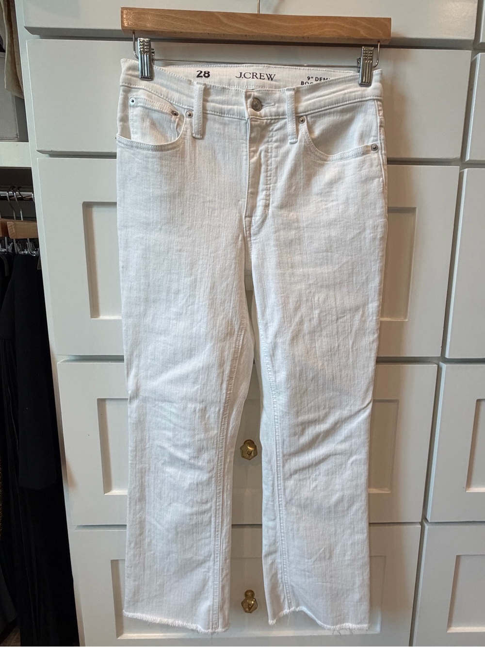 J. Crew White Women's Straight-Leg Jeans